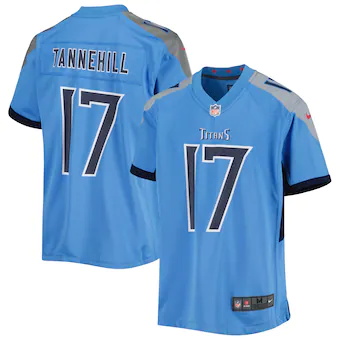 youth nike ryan tannehill light blue tennessee titans game 